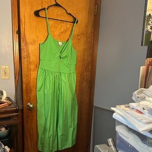 A New Day Bright Green Midi Dress
